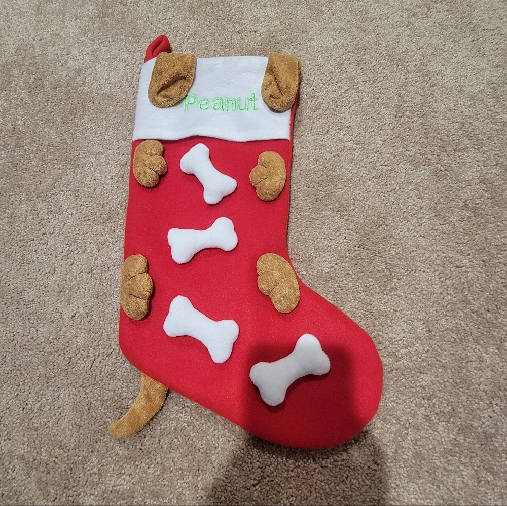 Dog Christmas Personalized Holiday Christmas  Stocking Puppy Home Decor Pet